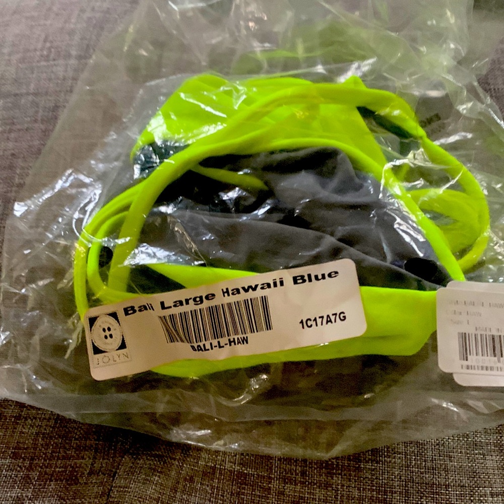Jolyn bikini top highlighter yellow color